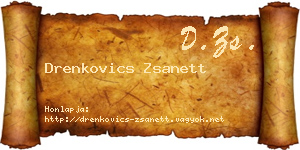 Drenkovics Zsanett névjegykártya