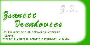 zsanett drenkovics business card